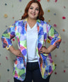 Blazer Estampado Manga Larga