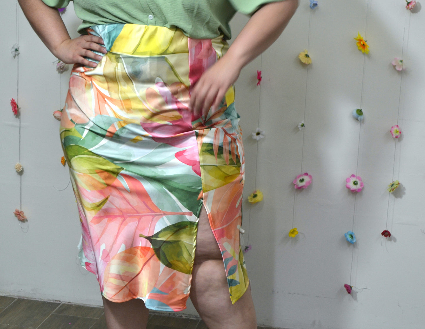 Falda En Satin