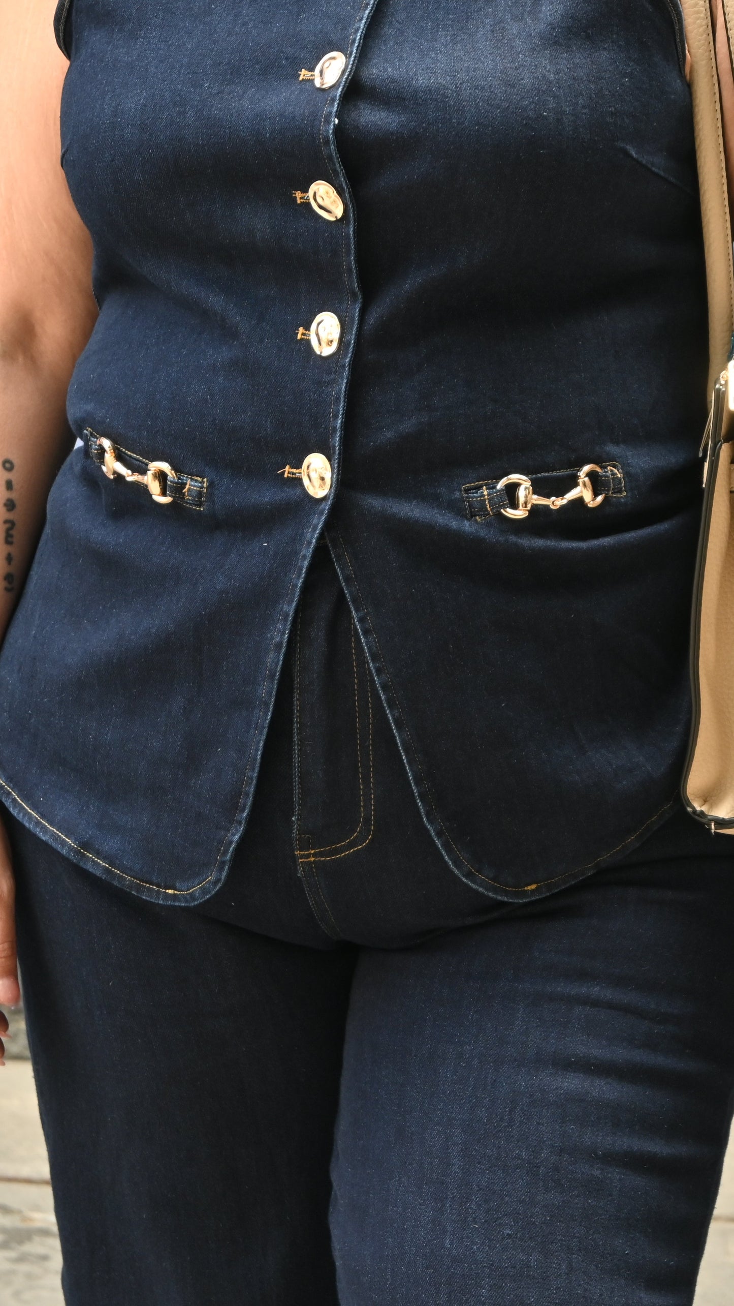 Set de Pantalon y Chaleco Mezclilla