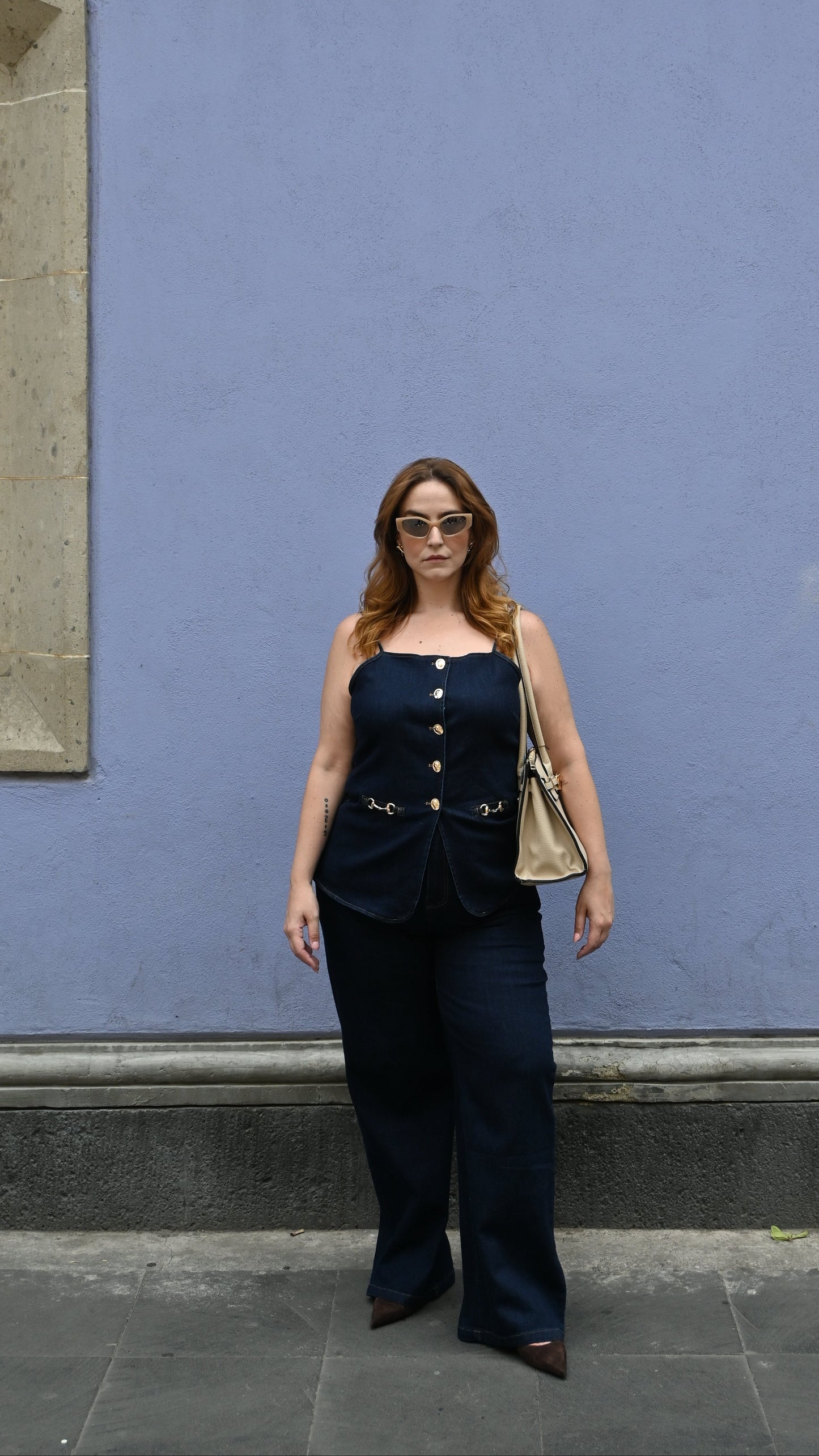 Set de Pantalon y Chaleco Mezclilla