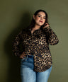 Blusa Satinada Animal Print