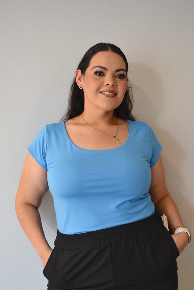 Blusa manga corta