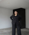 Set De Blusa Manga Larga  y Pantalón Con Piedras