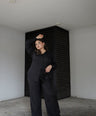 Set De Blusa Manga Larga  y Pantalón Con Piedras
