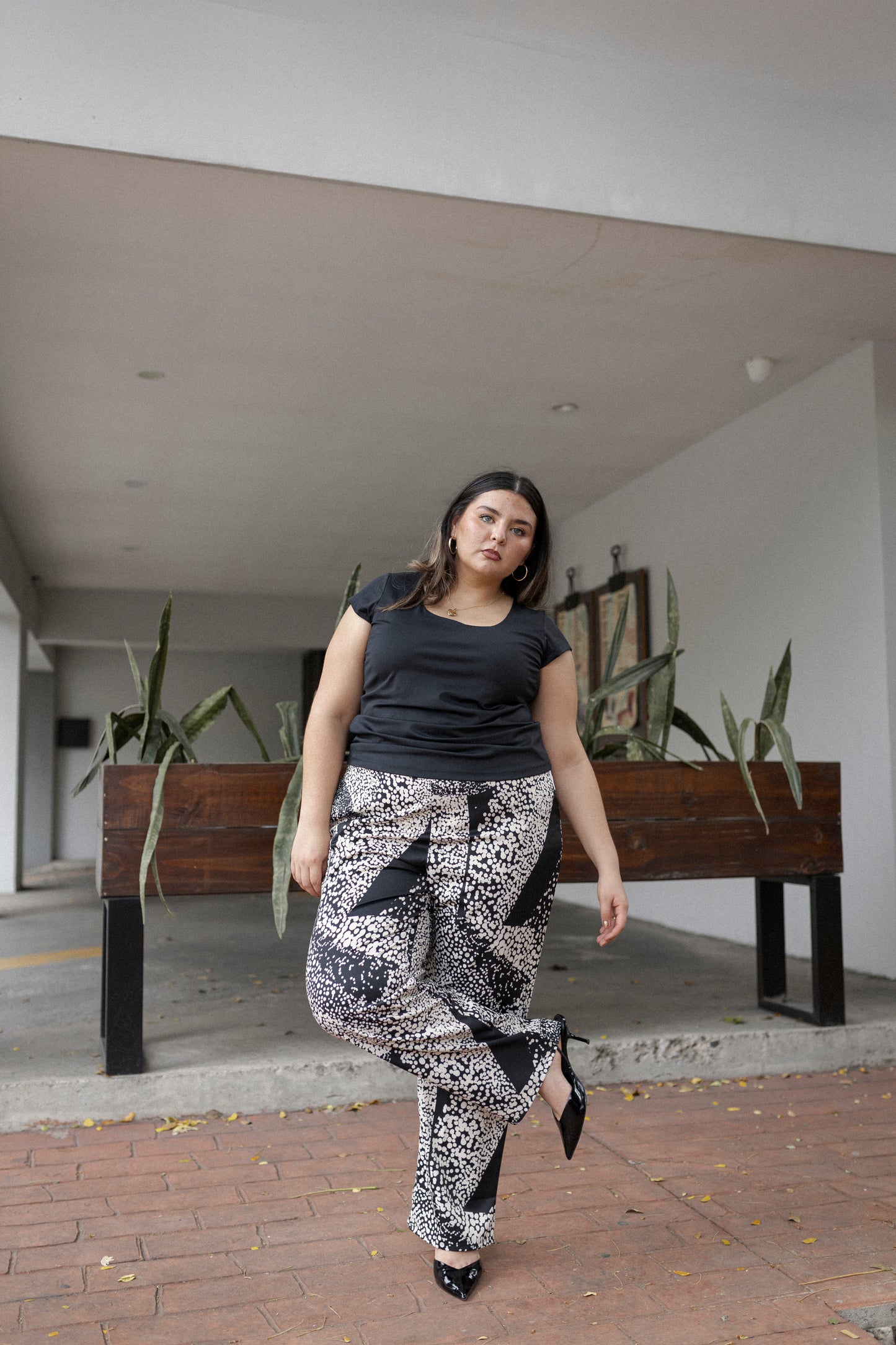 Pantalon De Vestir Estampado