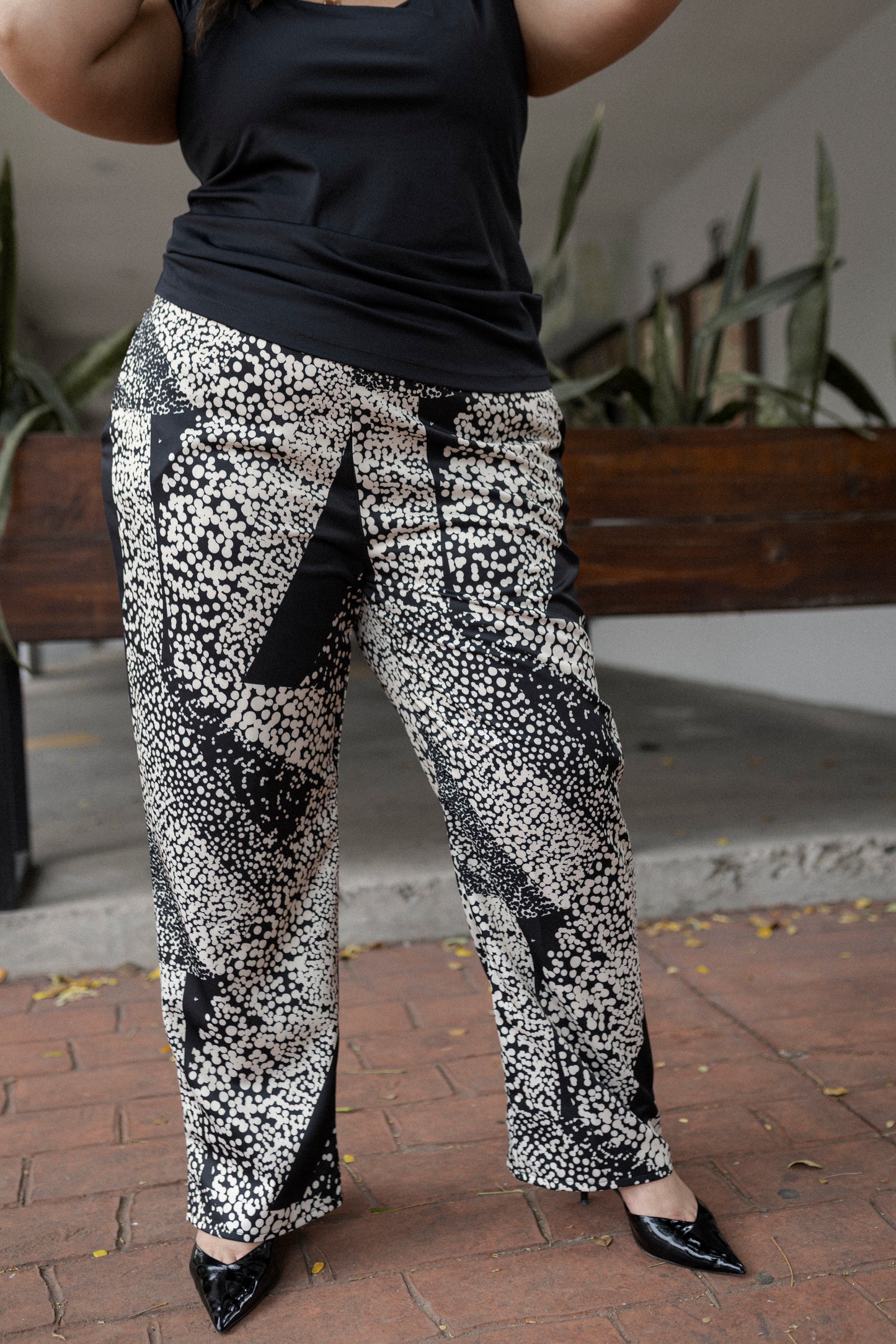 Pantalon De Vestir Estampado