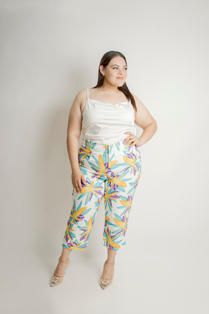 Pantalon de vestir estampado