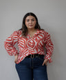 Blusa camisera Estampada
