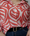 Blusa camisera Estampada