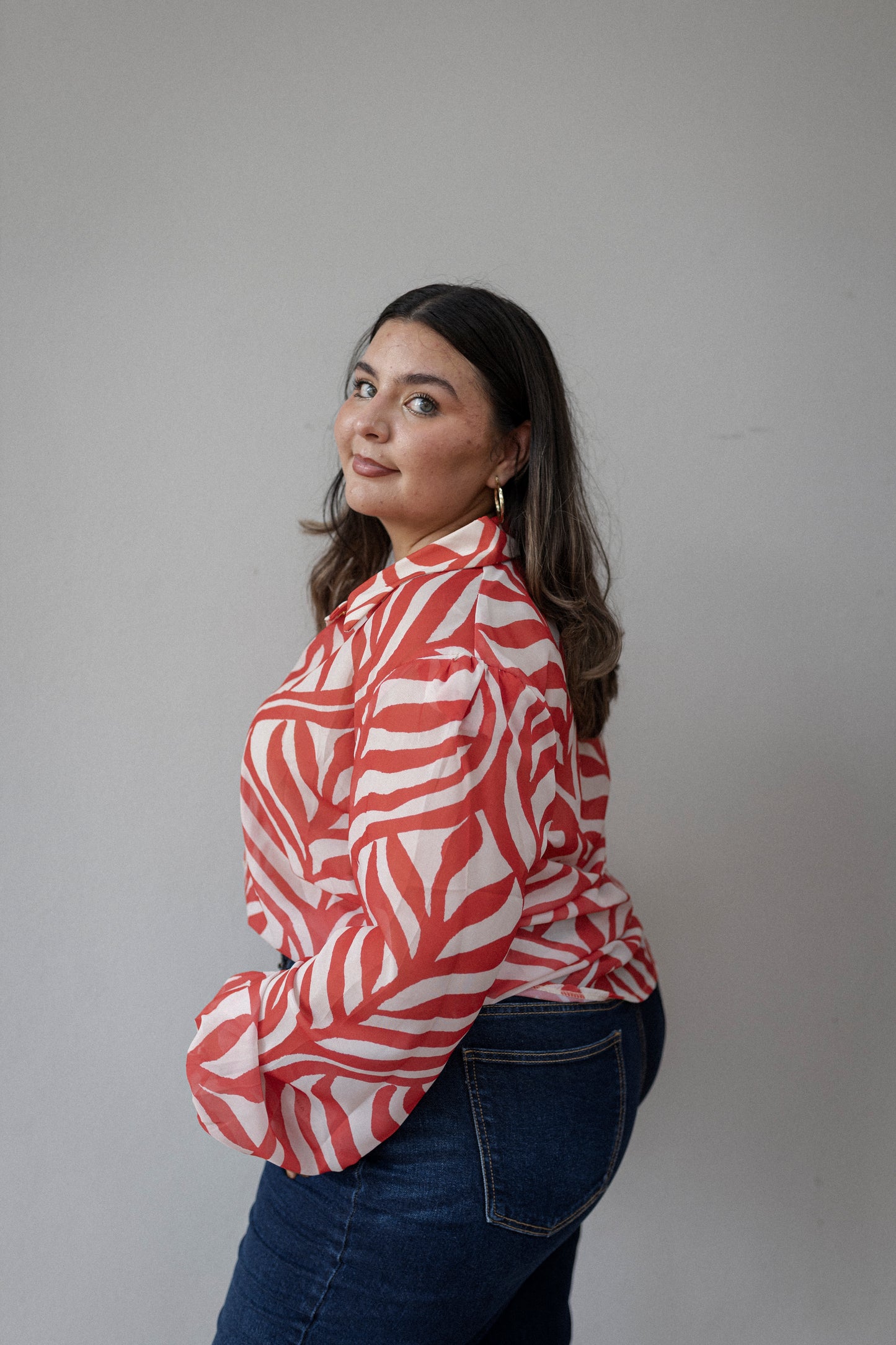 Blusa camisera Estampada