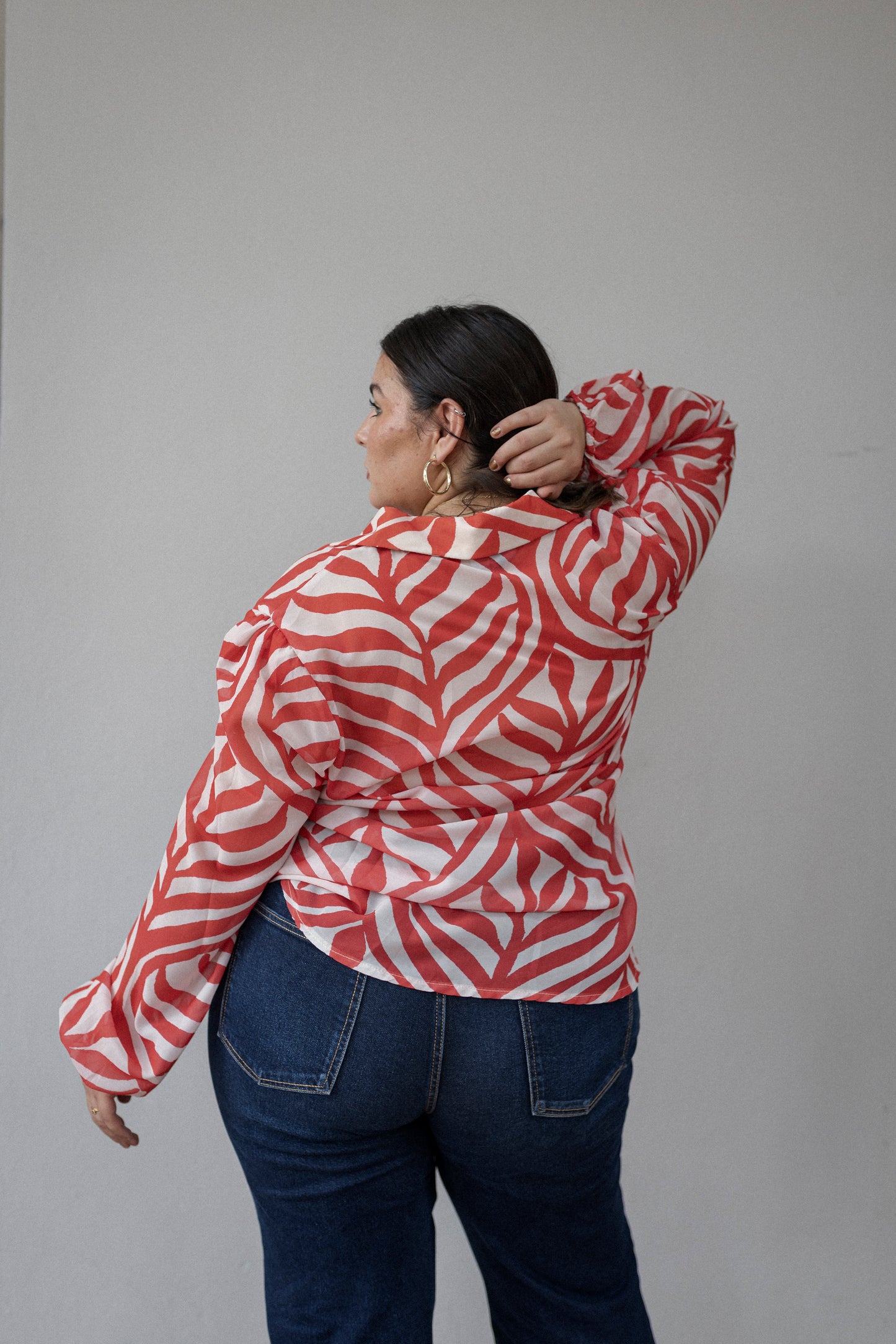 Blusa camisera Estampada