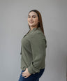 Blusa camisera manga larga