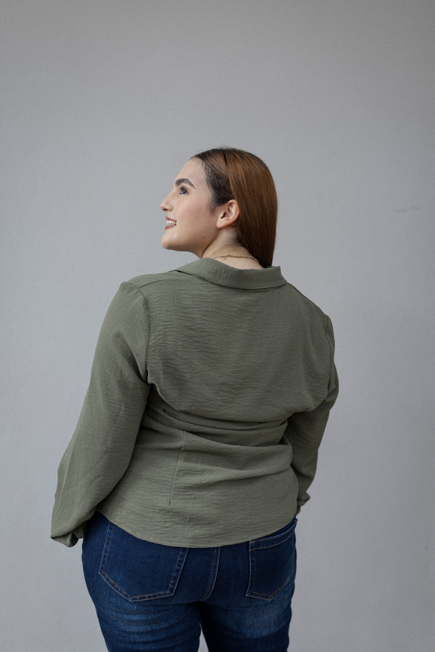 Blusa camisera manga larga