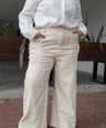 Pantalón Corte Wide con Perlas