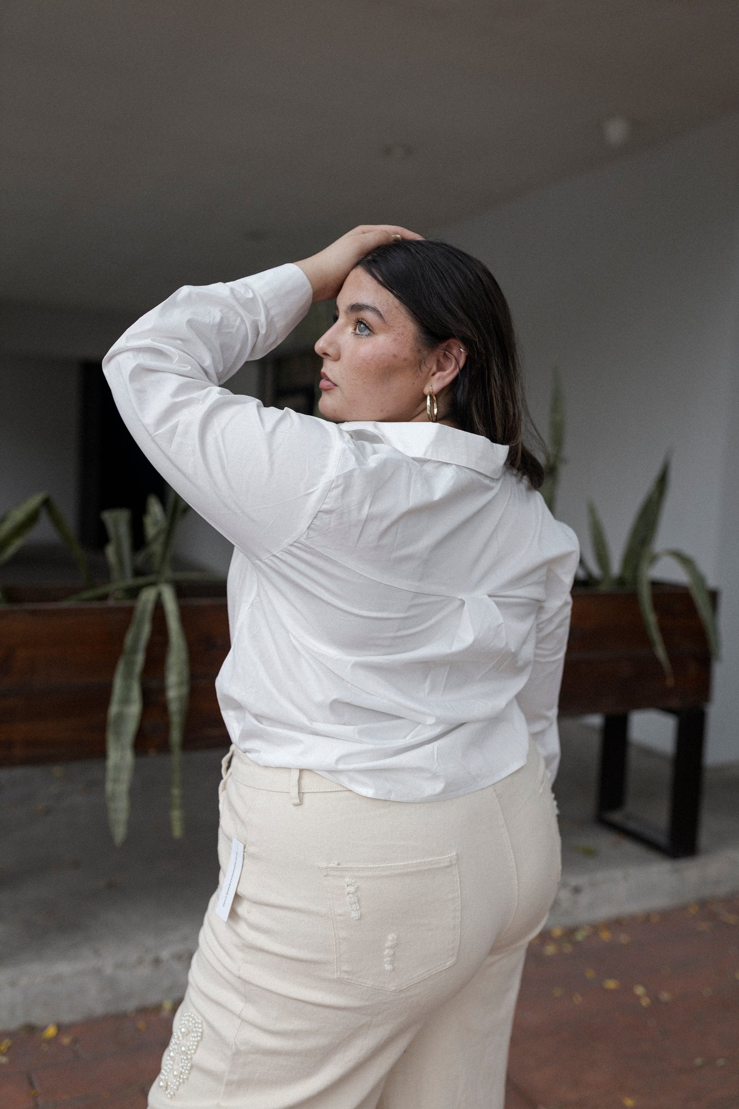 Blusa camisera manga larga