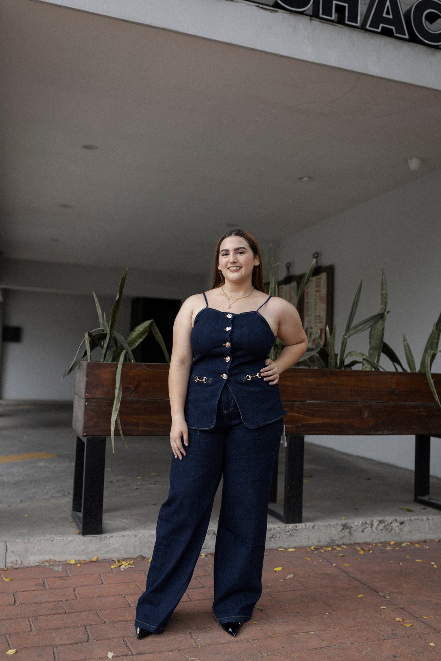 Set de Pantalon y Chaleco Mezclilla