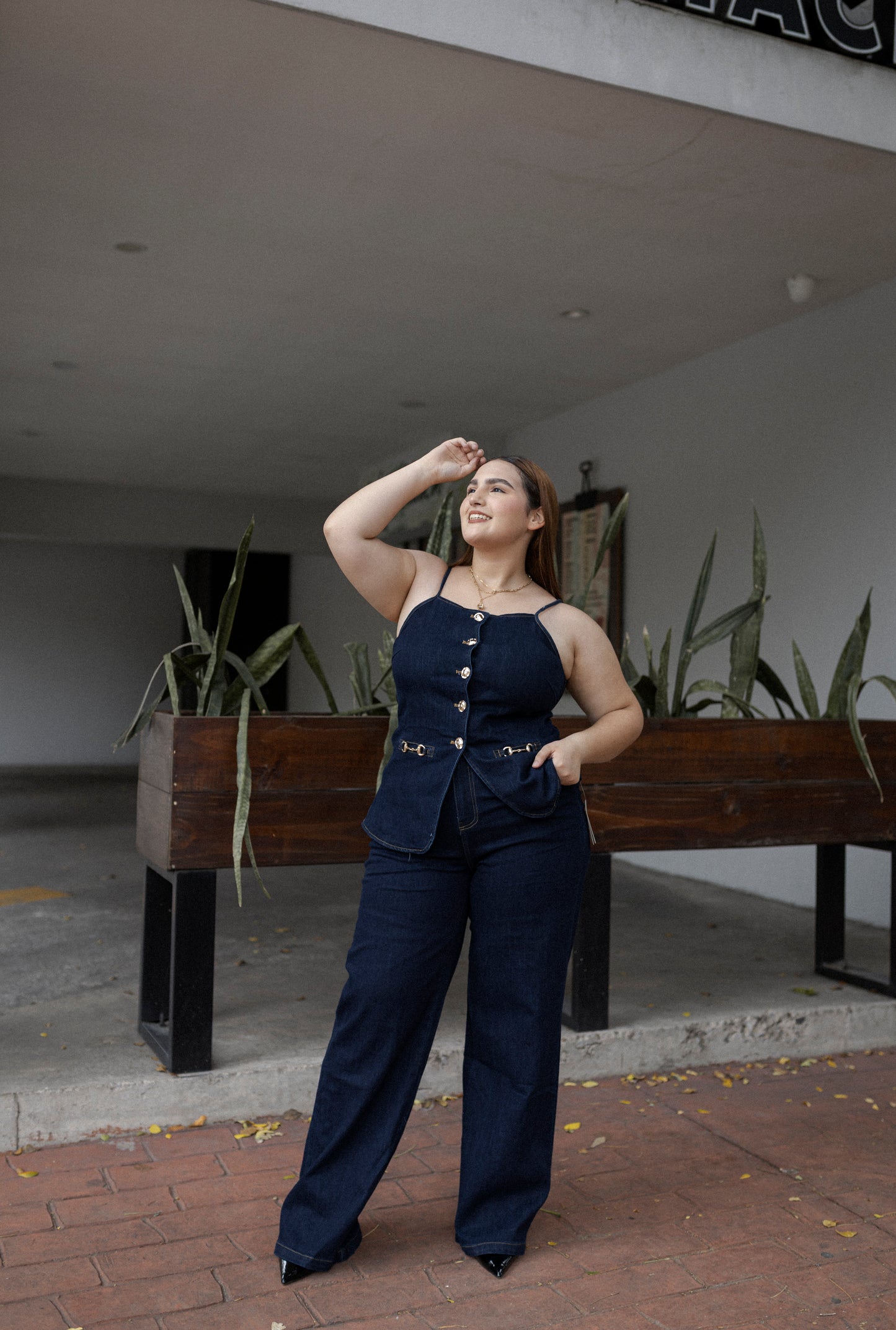 Set de Pantalon y Chaleco Mezclilla
