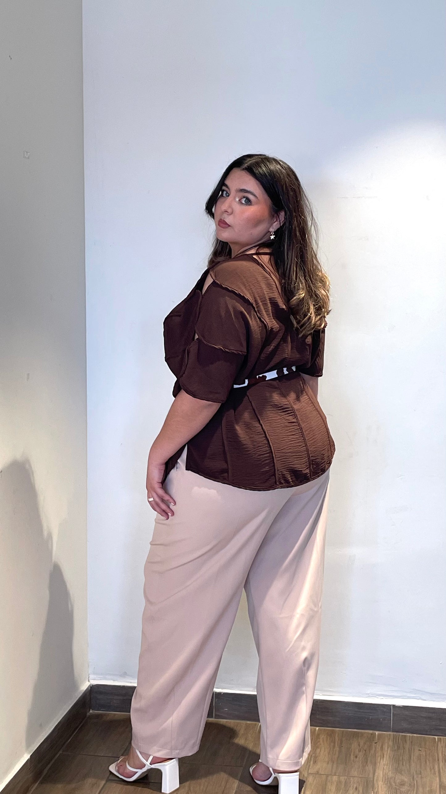 Blusa Moda con cinto