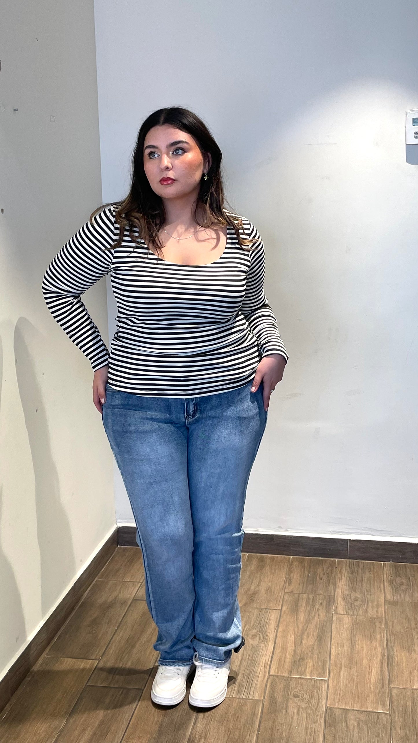 Blusa Manga Larga Lineas