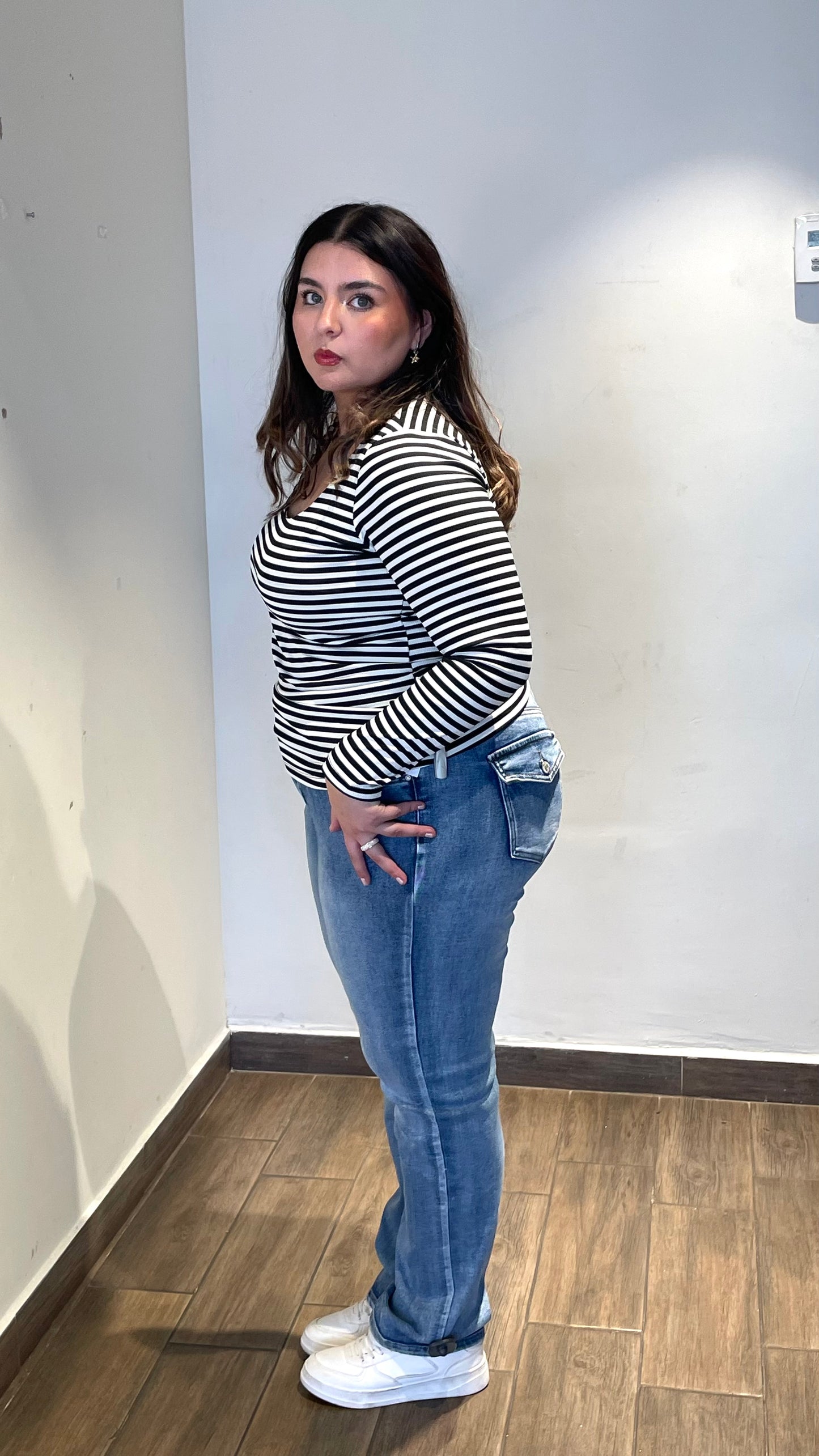 Blusa Manga Larga Lineas