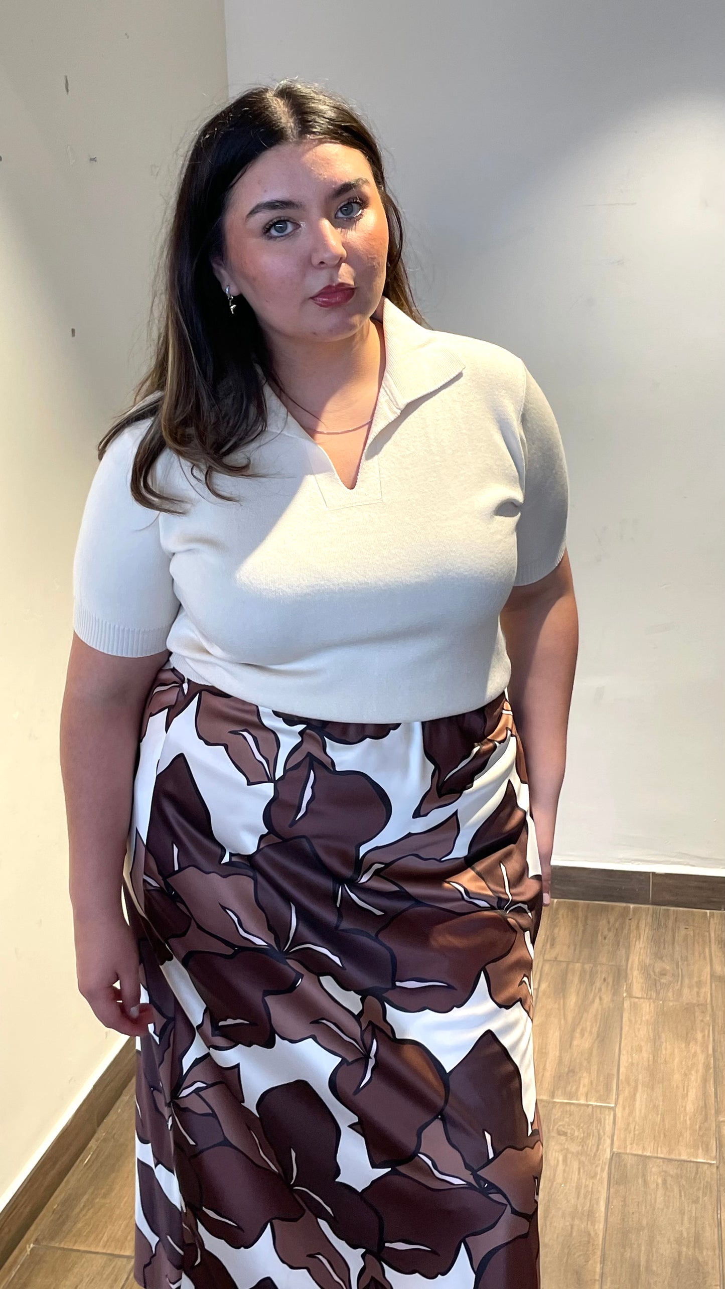 Blusa Tejida Con Cuello