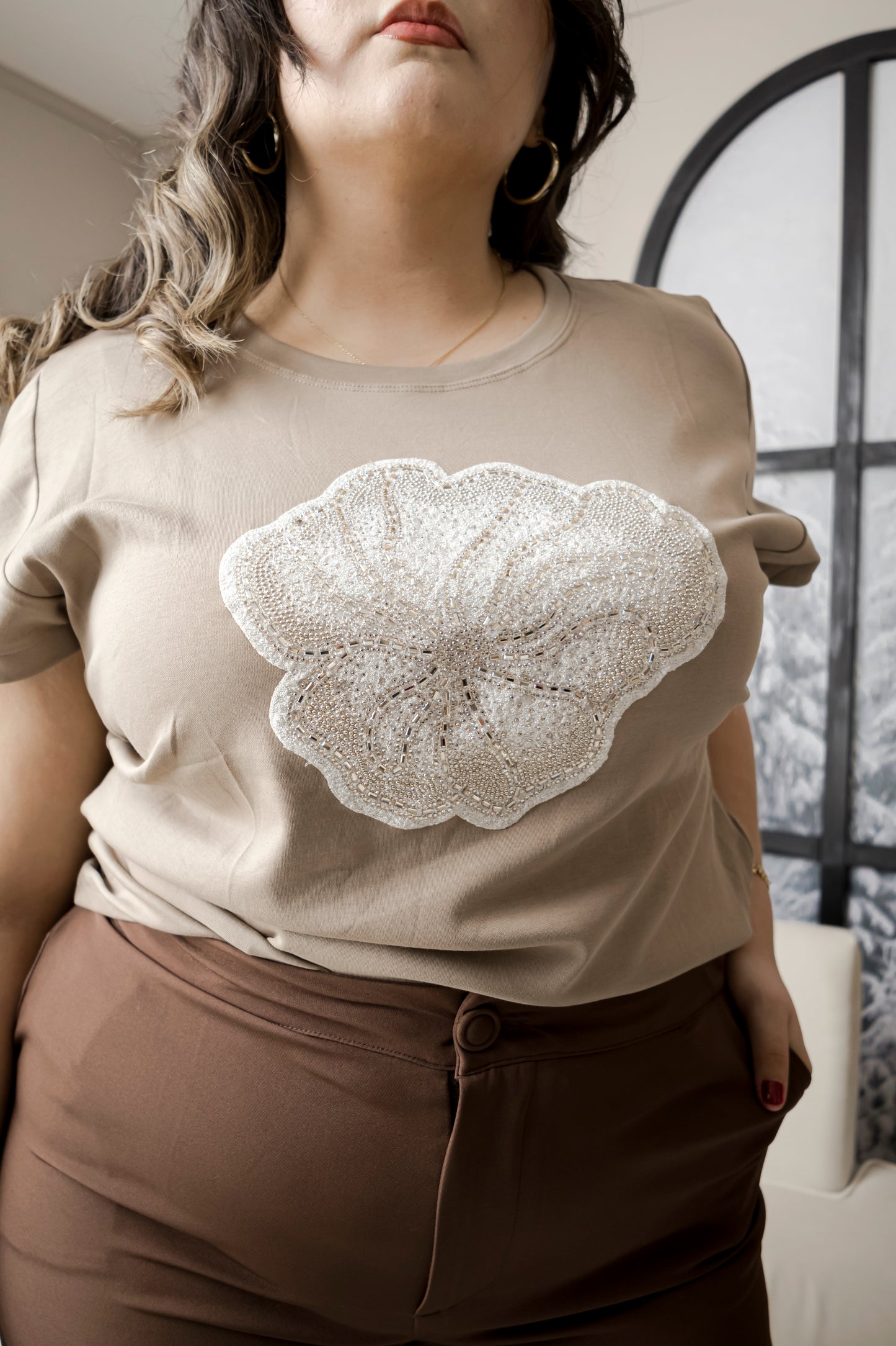 Camiseta Con Aplicaciones