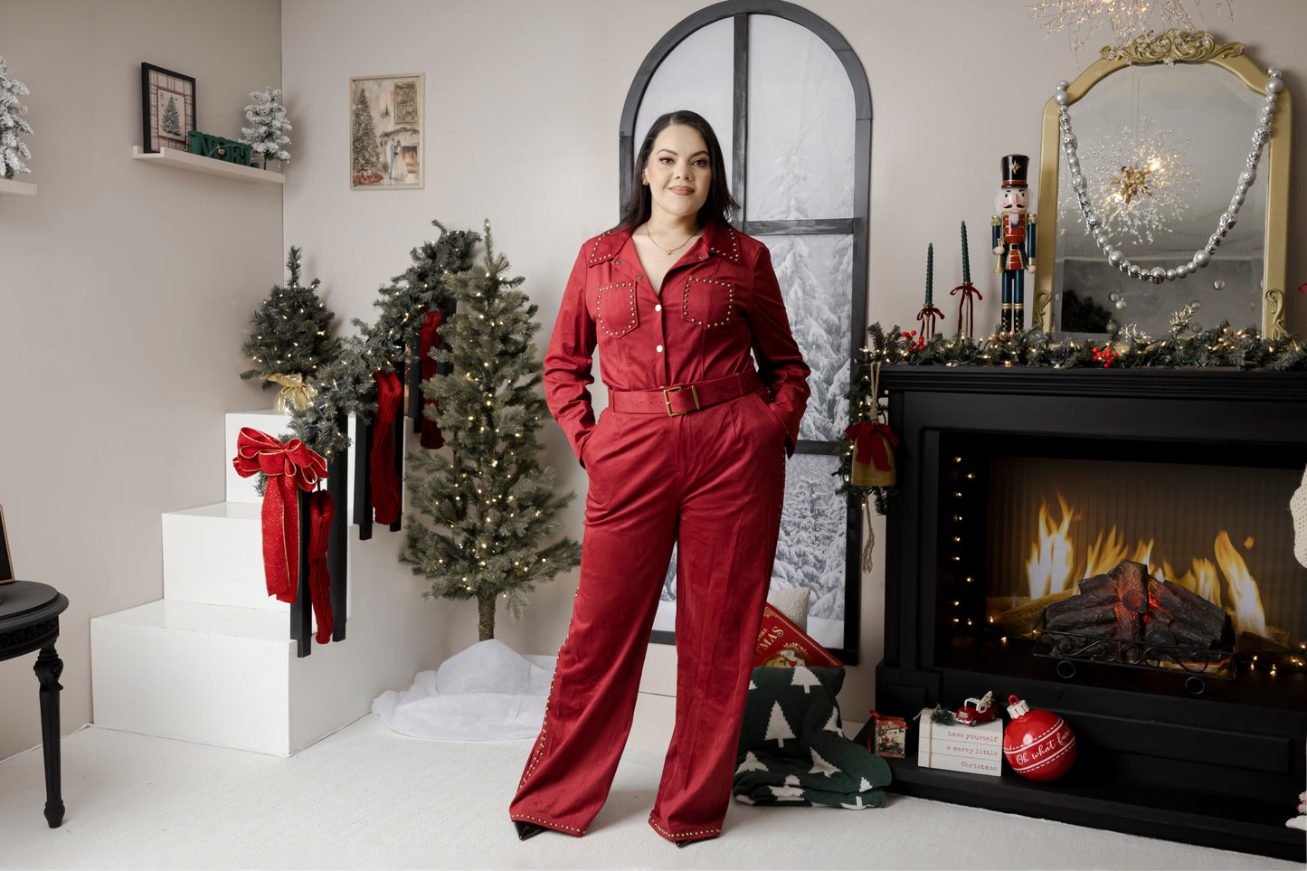 Set De Pantalon Con Cinto