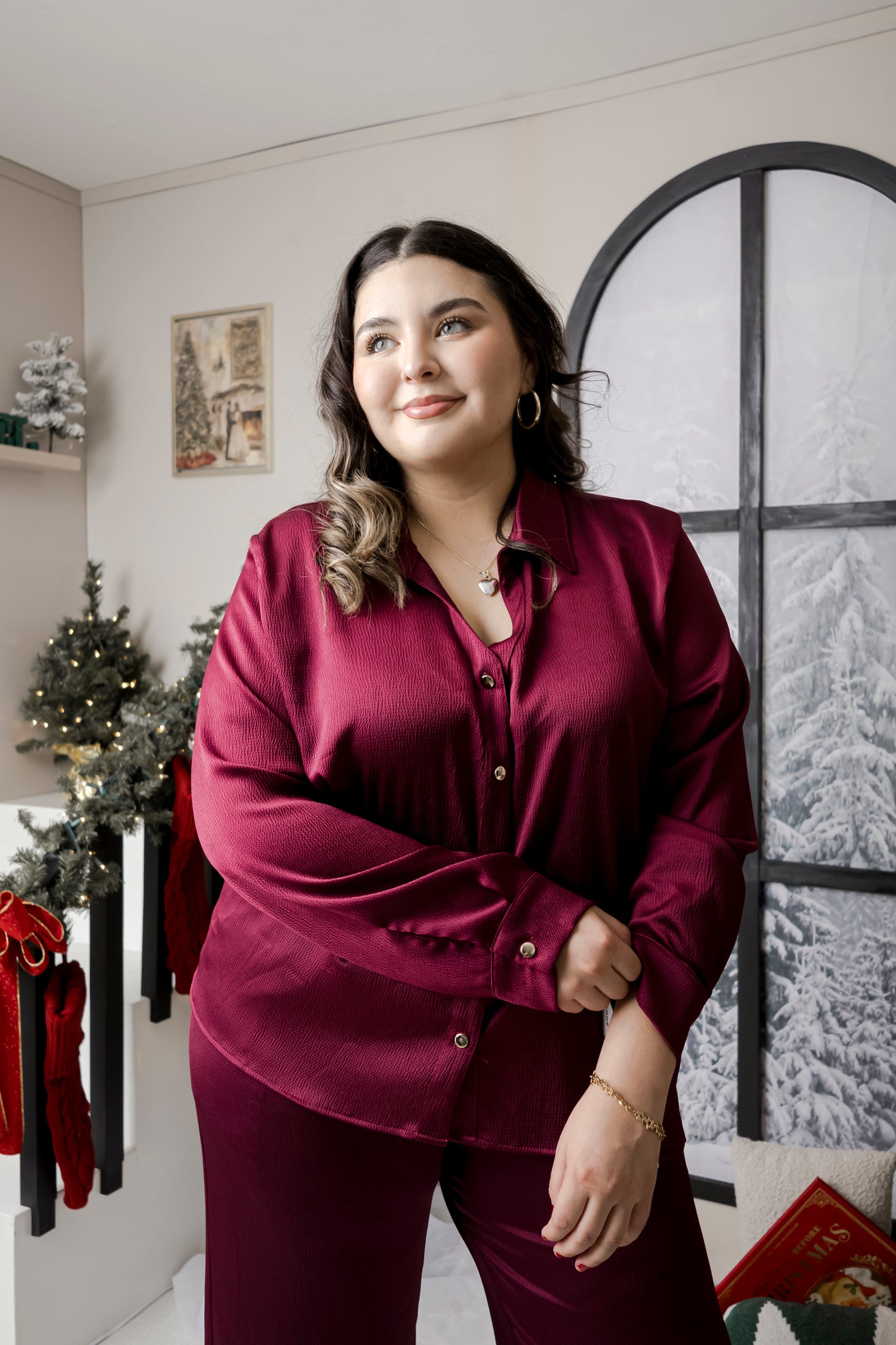 Set De Pantalon Y Saco De Satin