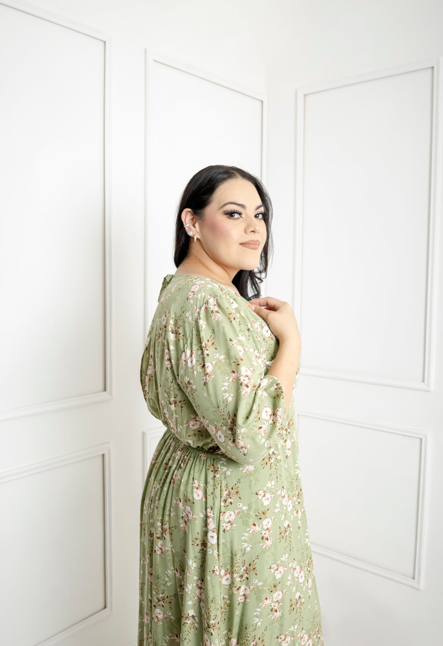 Vestido Estampado Largo