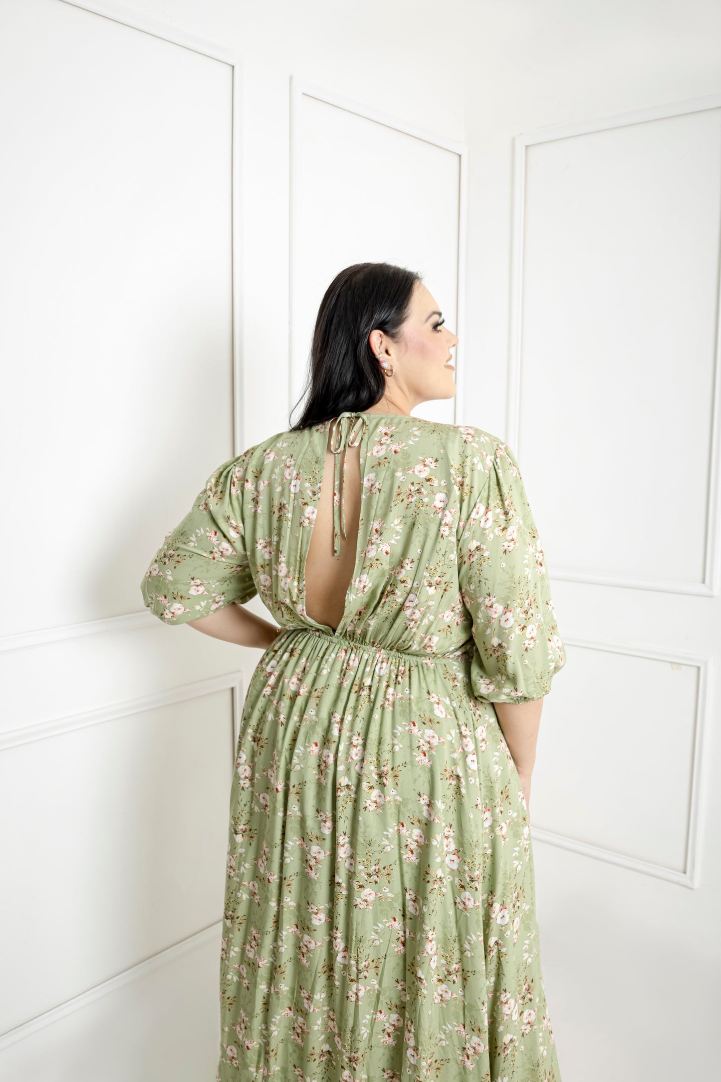 Vestido Estampado Largo