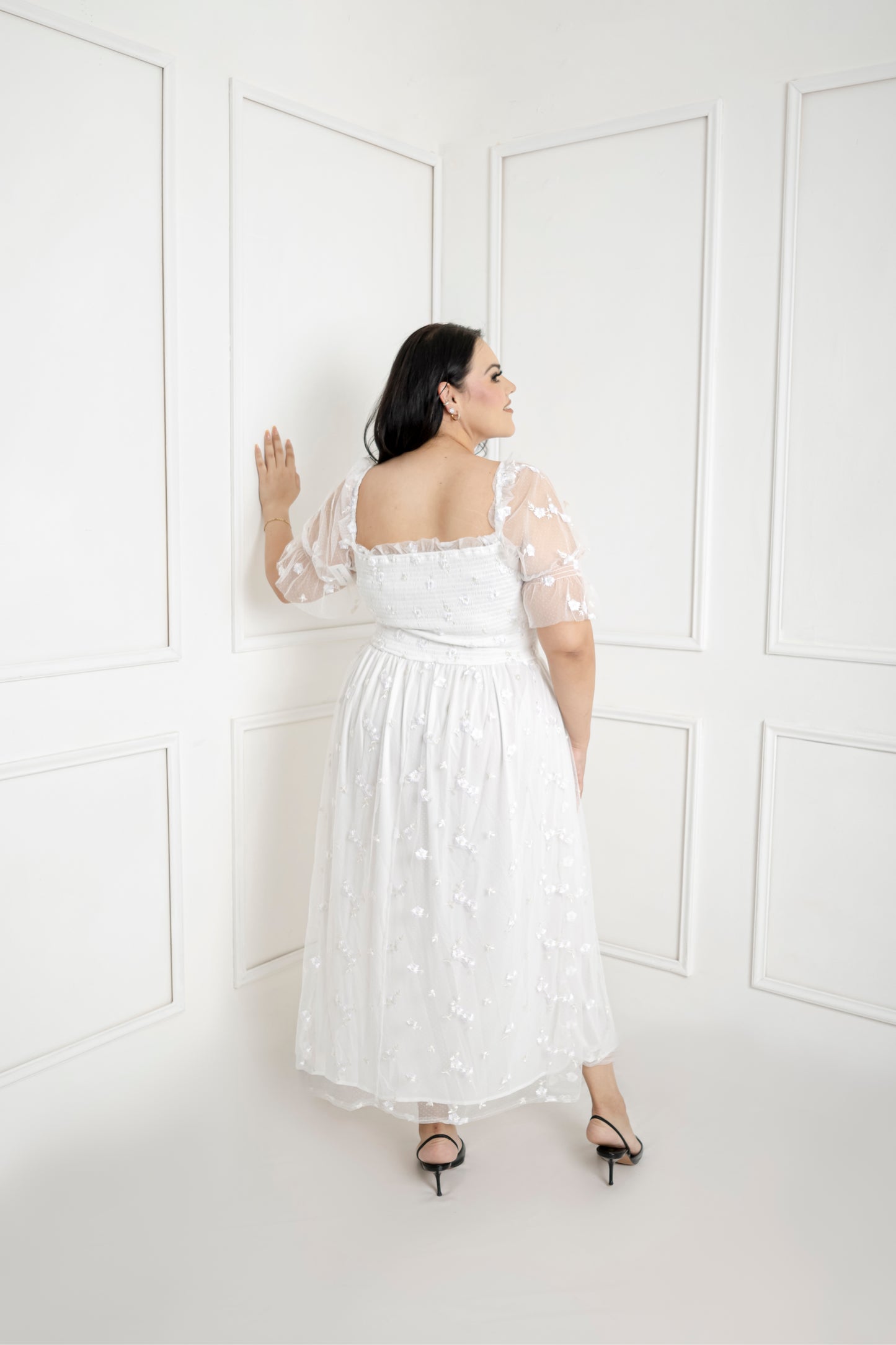 Vestido Midi Encaje