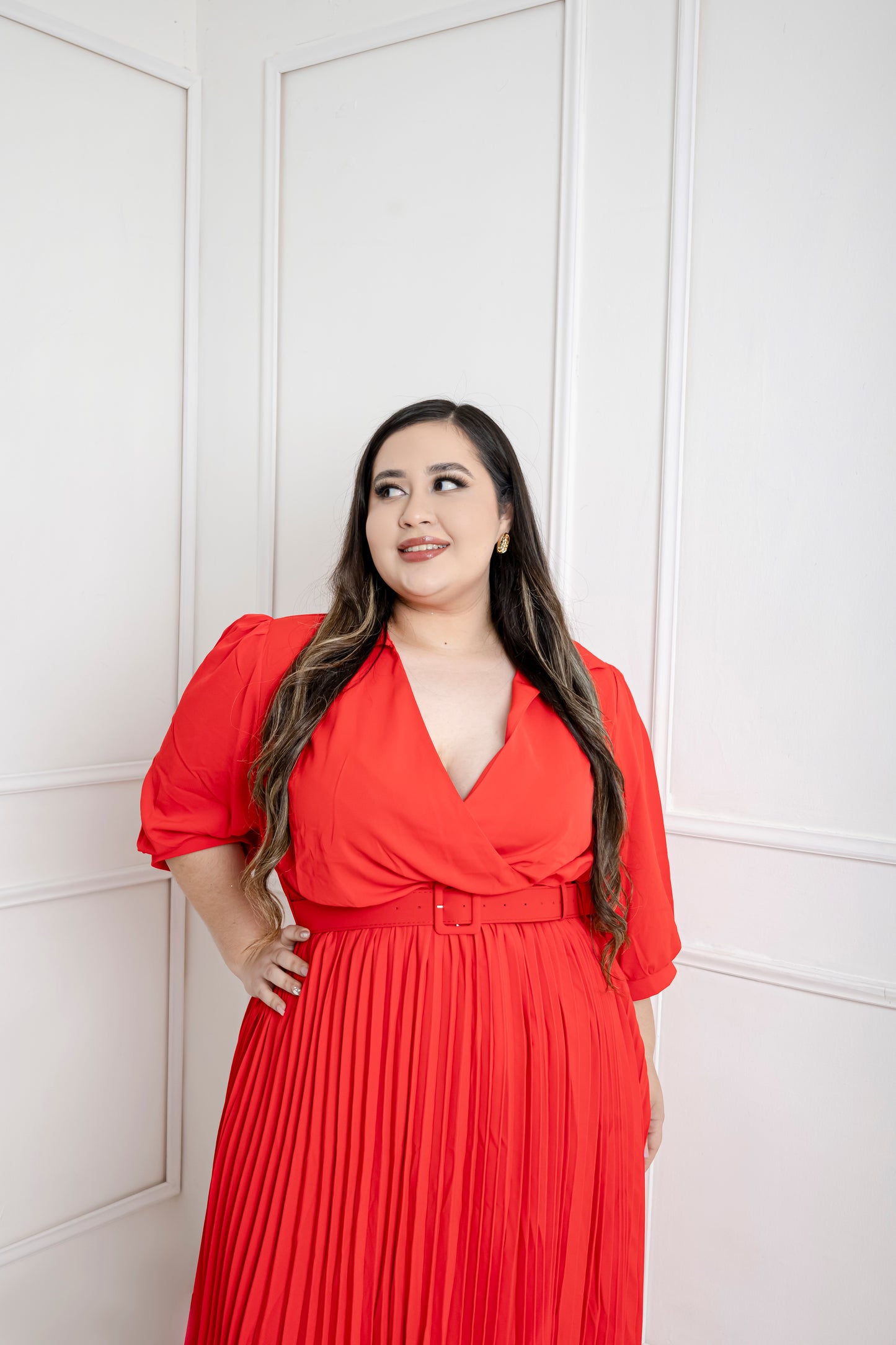 Vestido De Fiesta Plizado