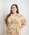 Vestido Con Lazo Estampado