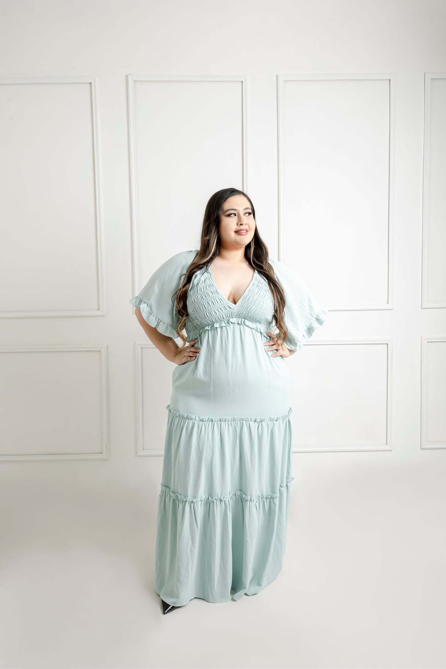 Vestido Con Olan