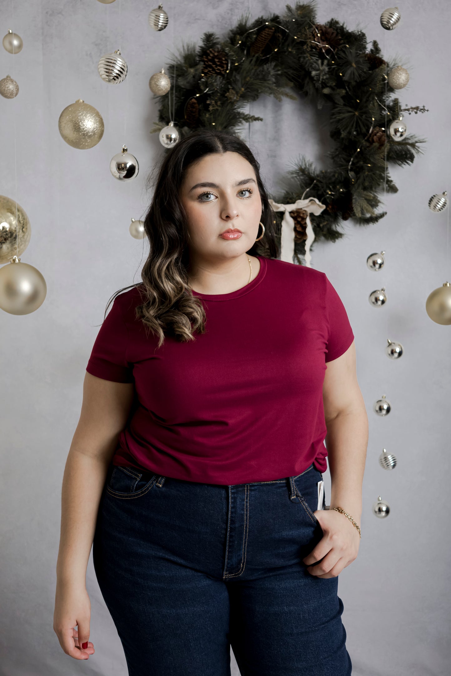 Blusa Básica Largo Perfecto Cuello Redondo