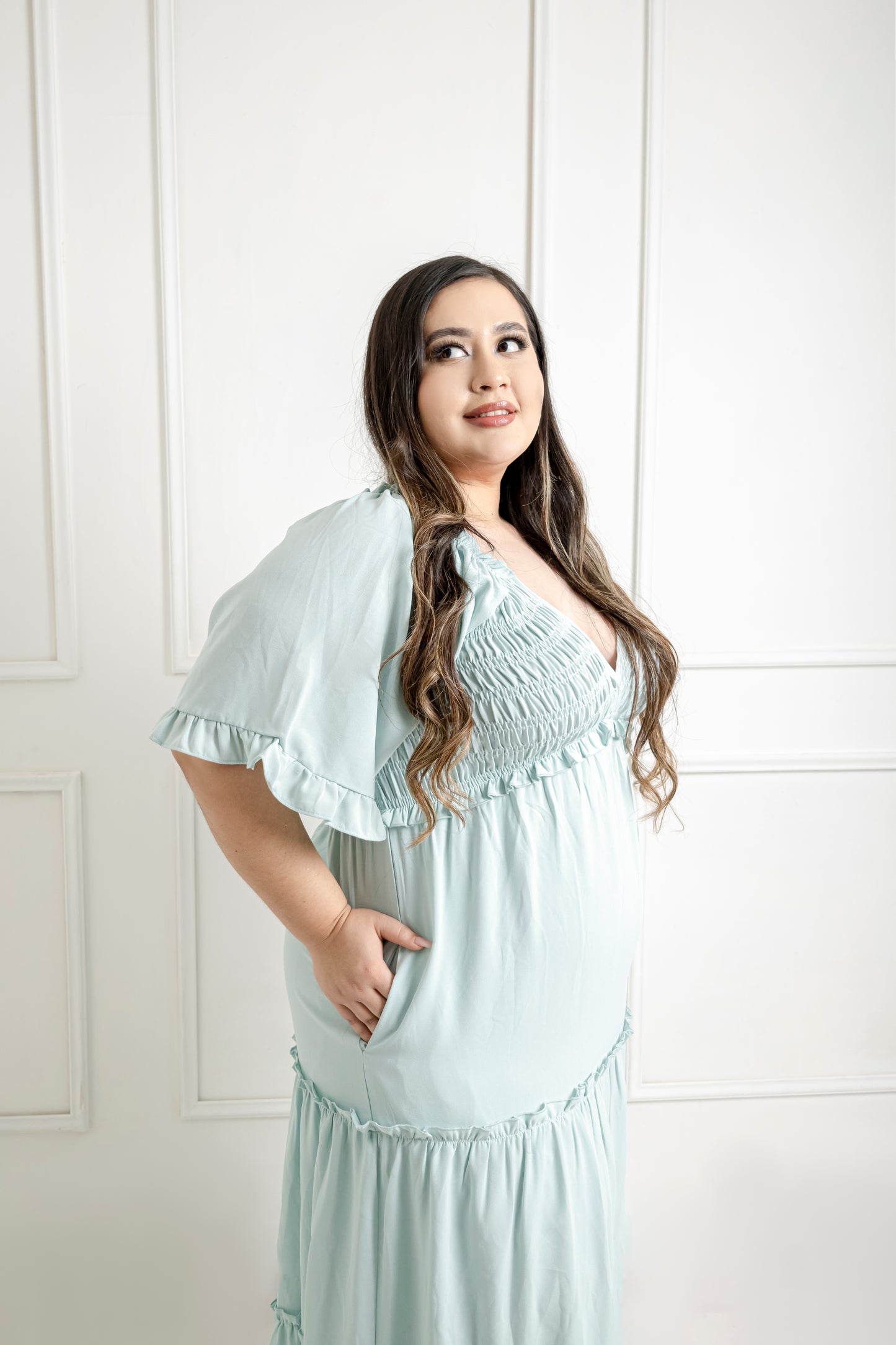 Vestido Con Olan