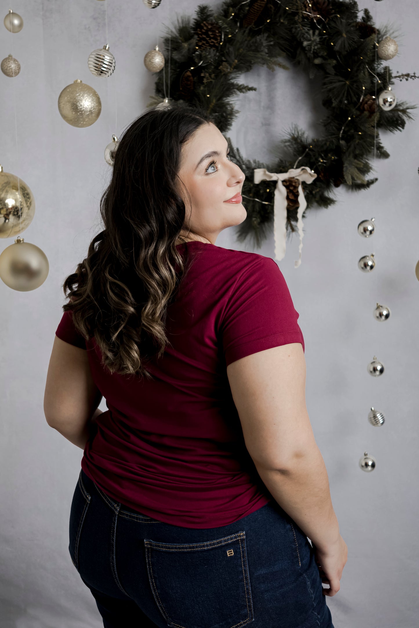 Blusa Básica Largo Perfecto Cuello Redondo