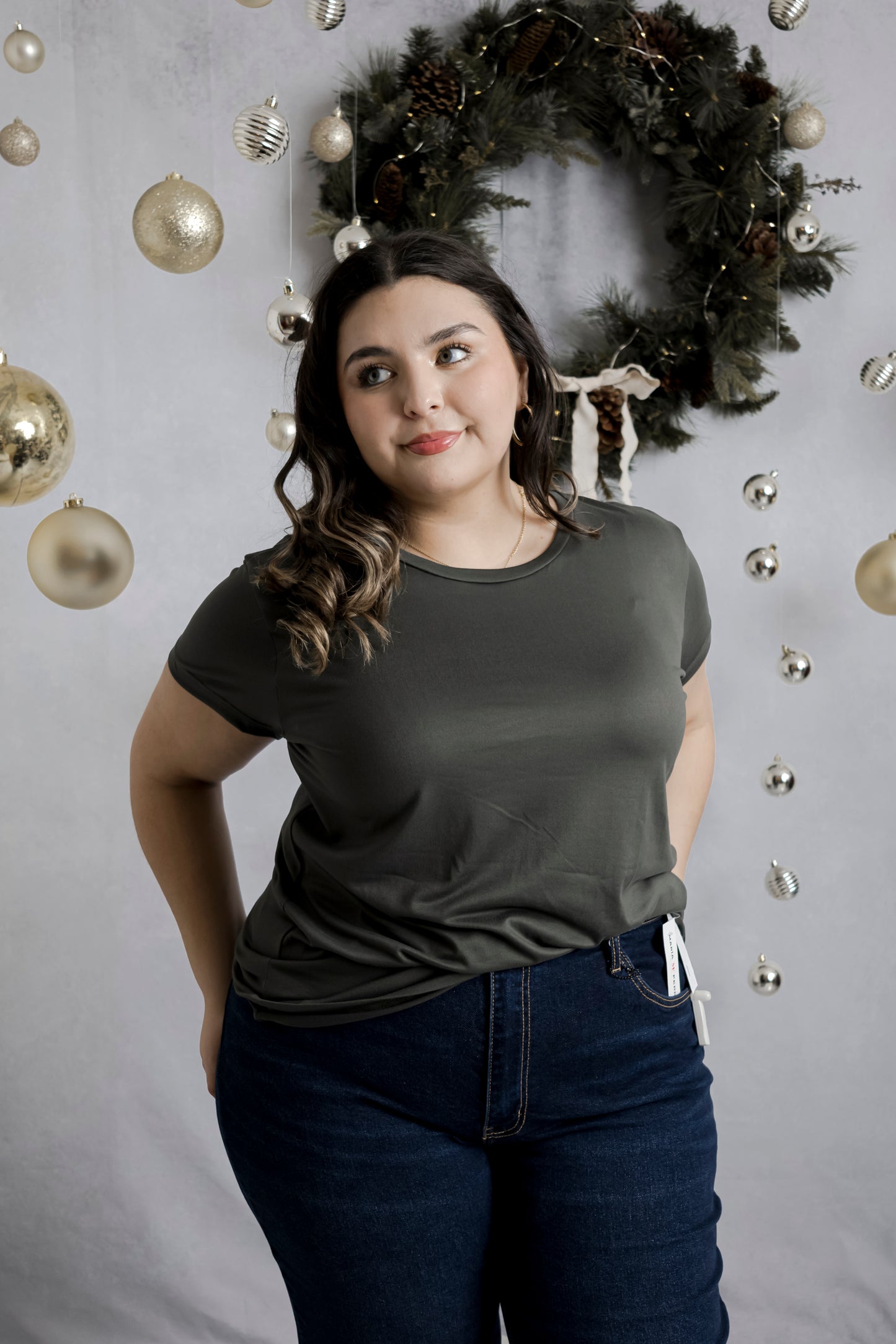 Blusa Básica Largo Perfecto Cuello Redondo