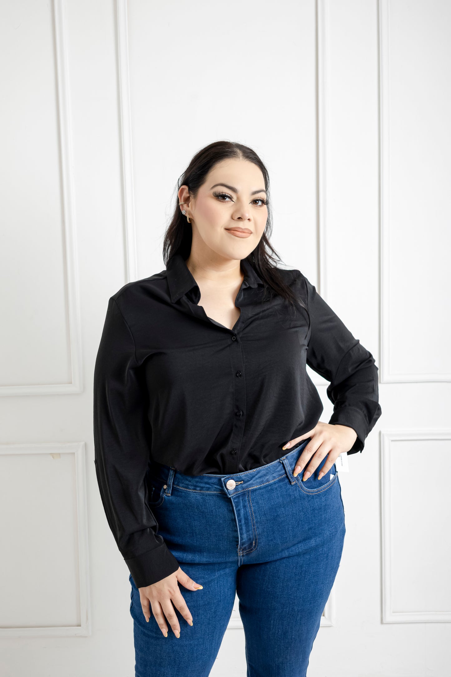 Blusa camisera manga larga