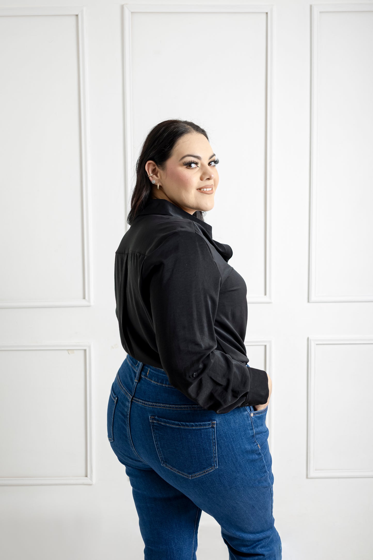 Blusa camisera manga larga
