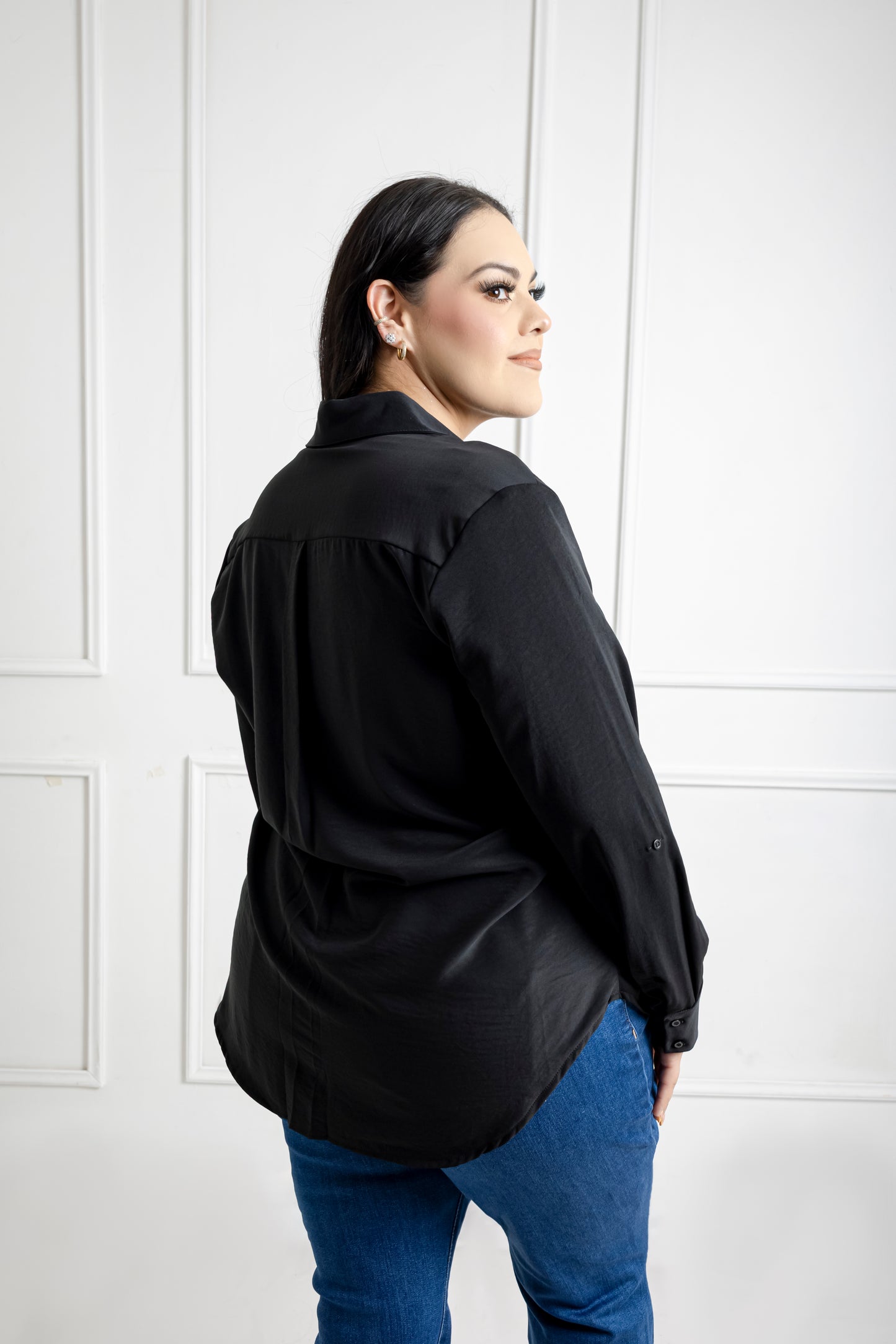 Blusa camisera manga larga