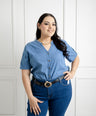 Blusa Mezclilla