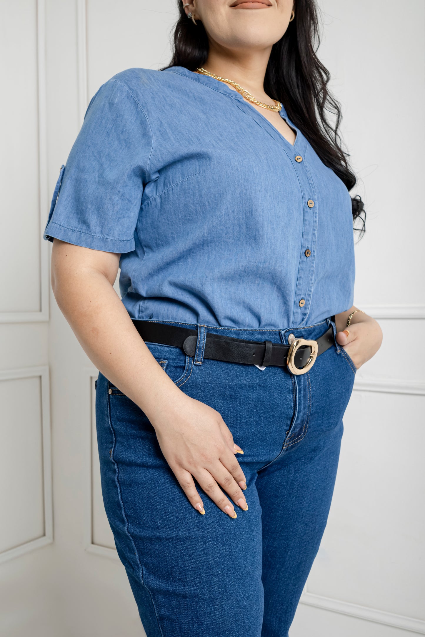 Blusa Mezclilla