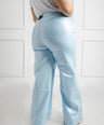 Jeans flare efecto foil