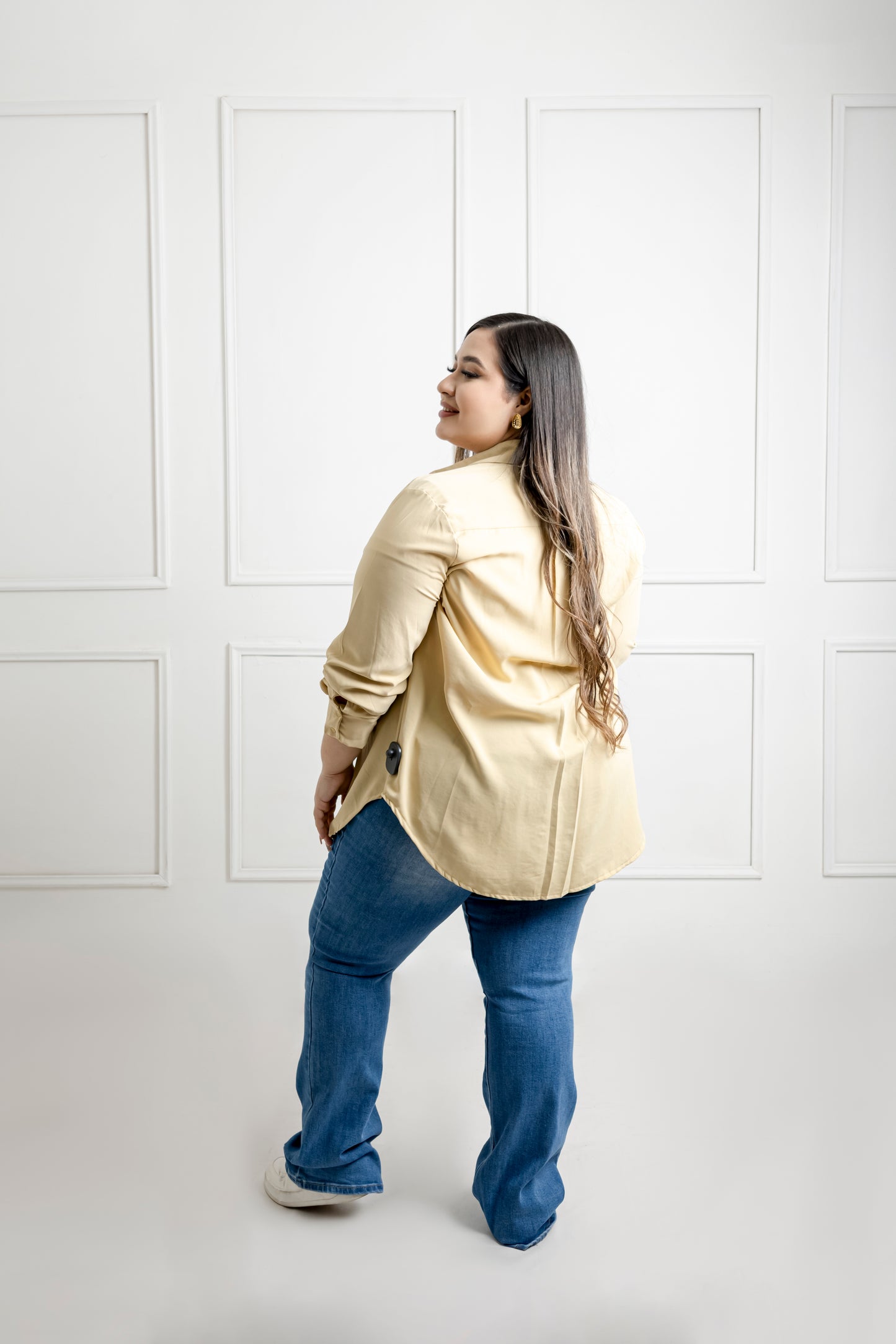 Blusa camisera manga larga