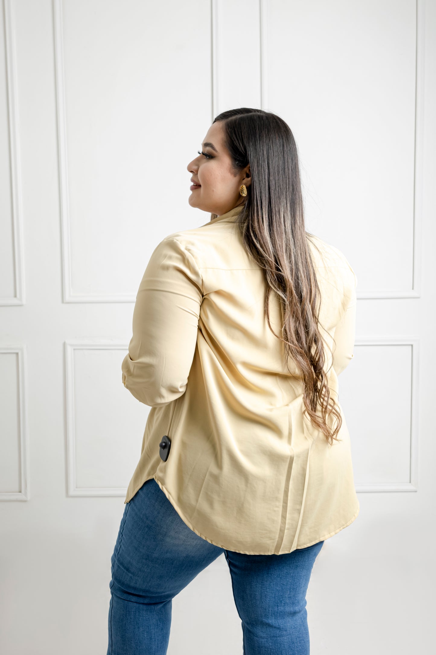Blusa camisera manga larga