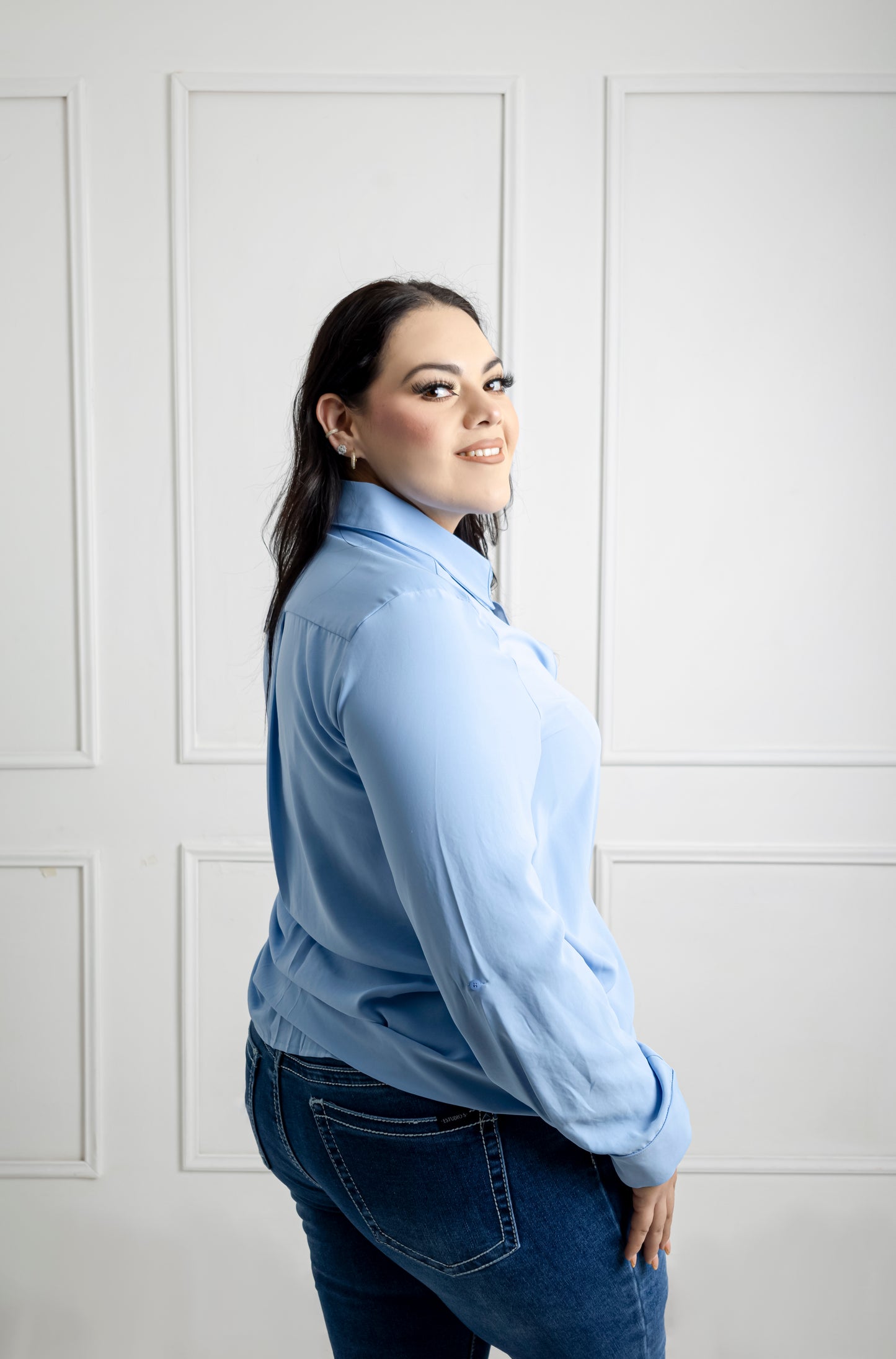 Blusa camisera manga larga