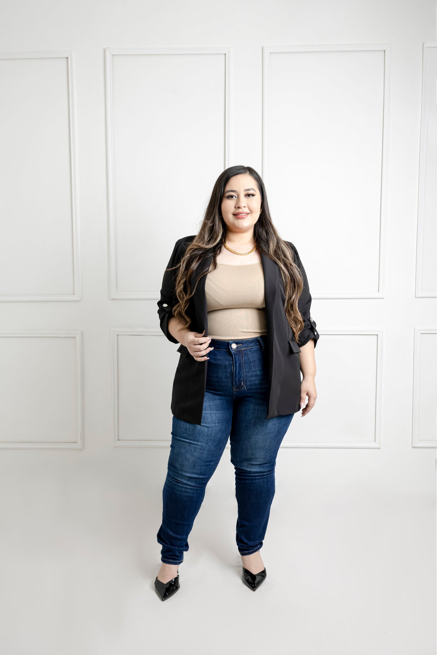 Jeans Skinny Tiro Alto