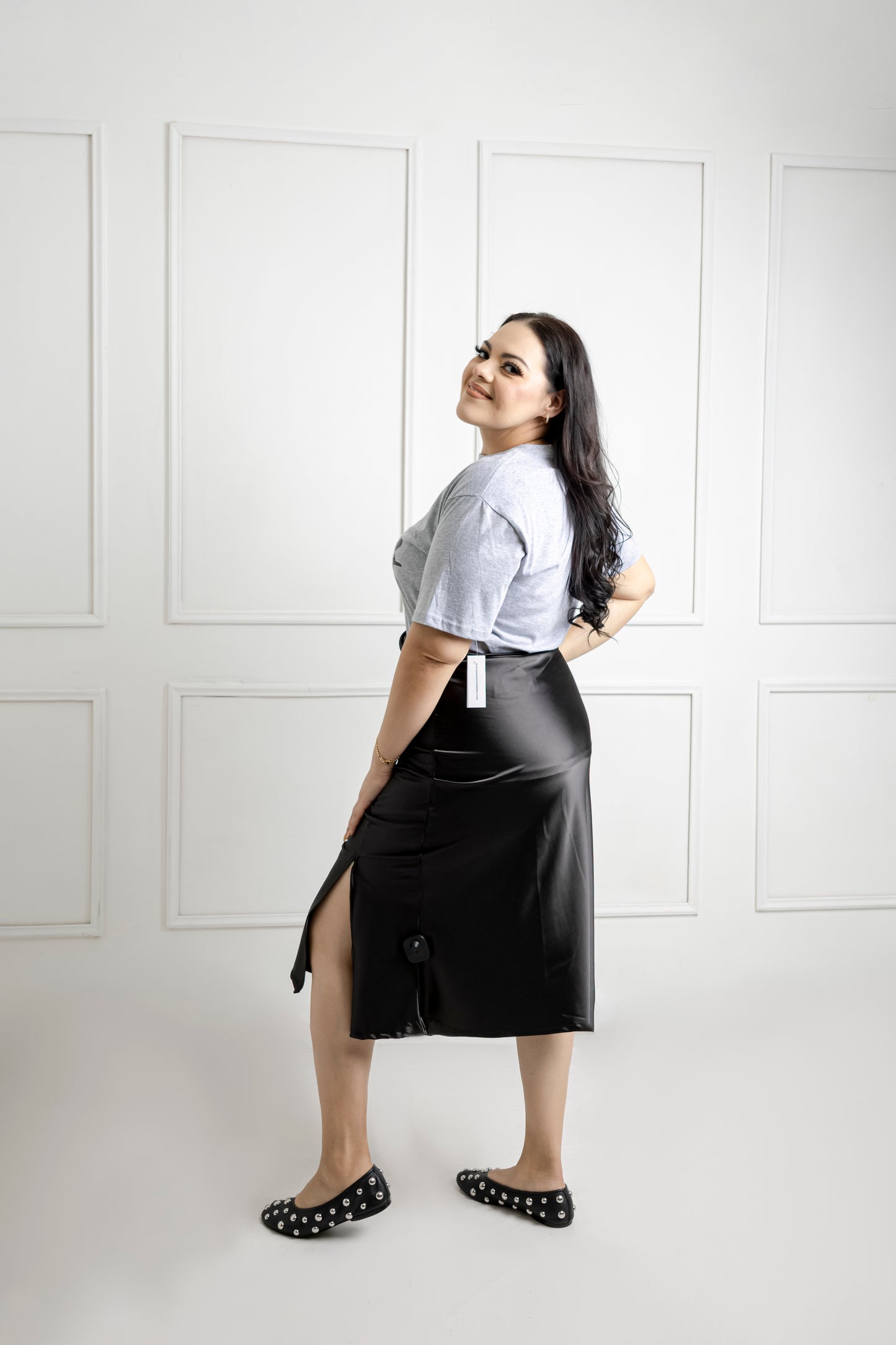 Falda En Satin Lisa