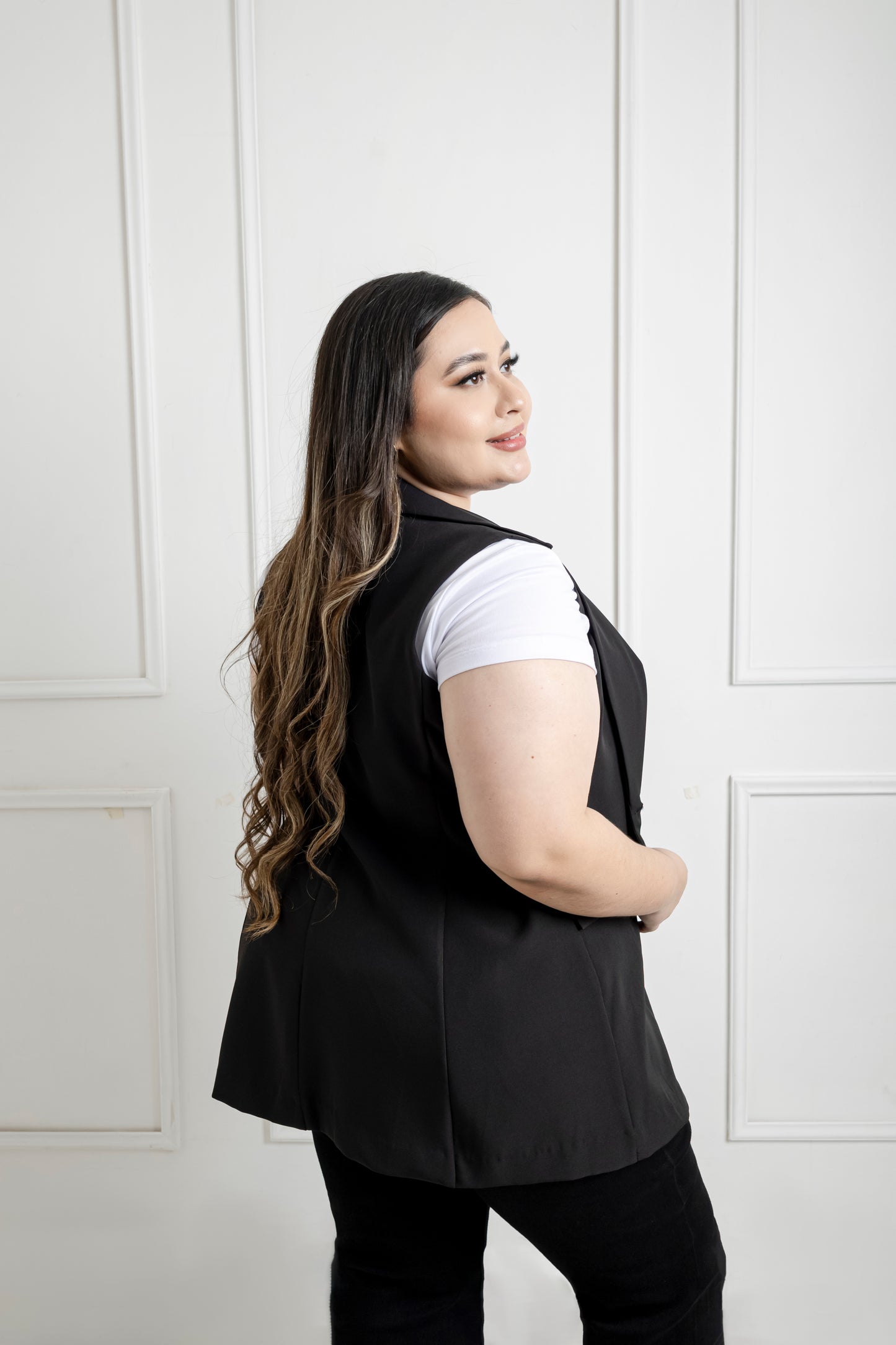 Chaleco Vestir Liso Moda